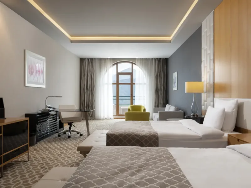Делюкс Твин с двумя раздельными кроватями и видом на горы - Отель Rixos Красная Поляна
