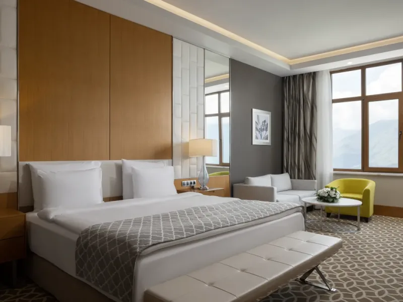 Супериор Кинг с двуспальной кроватью и видом на горы - Отель Rixos Красная Поляна